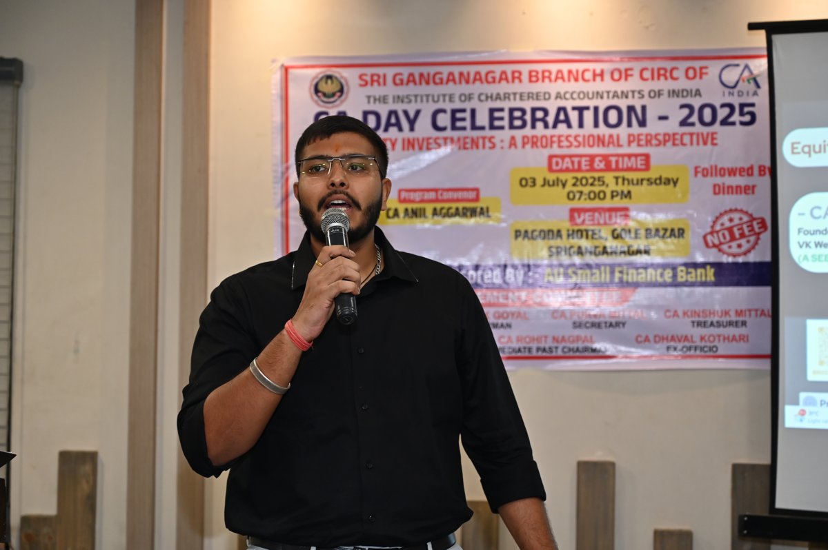 Guest Speaker at Institute of Chartered Accountants of India, Sri Ganganagar Branch — image 1 of 5